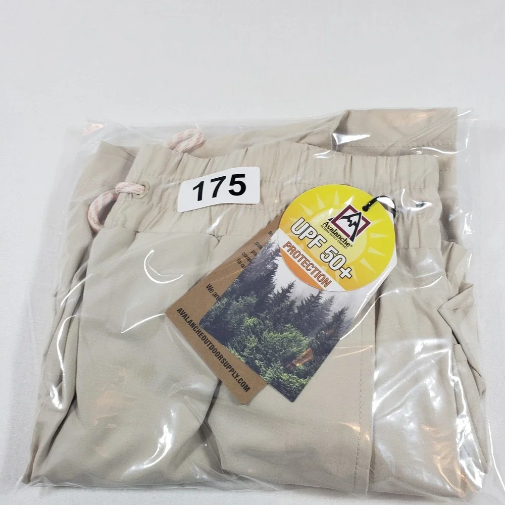 Avalanche Outdoor Supply Co Womens‎ Khaki Cargo Skort UPF 50+ Stretch Medium NEW